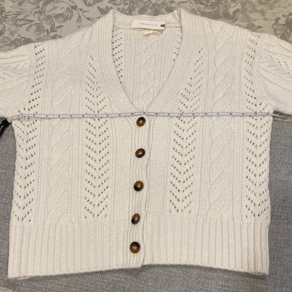 NWT Anthropologie Cable Knit Cardigan - Picture 8 of 12